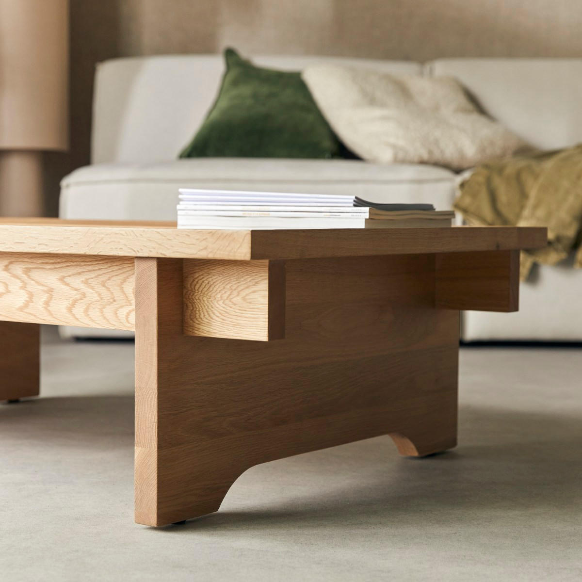 COUCHTISCH Miu Natur aus Eiche - Naturfarben, Holz (65/105/30cm) - Tikamoon