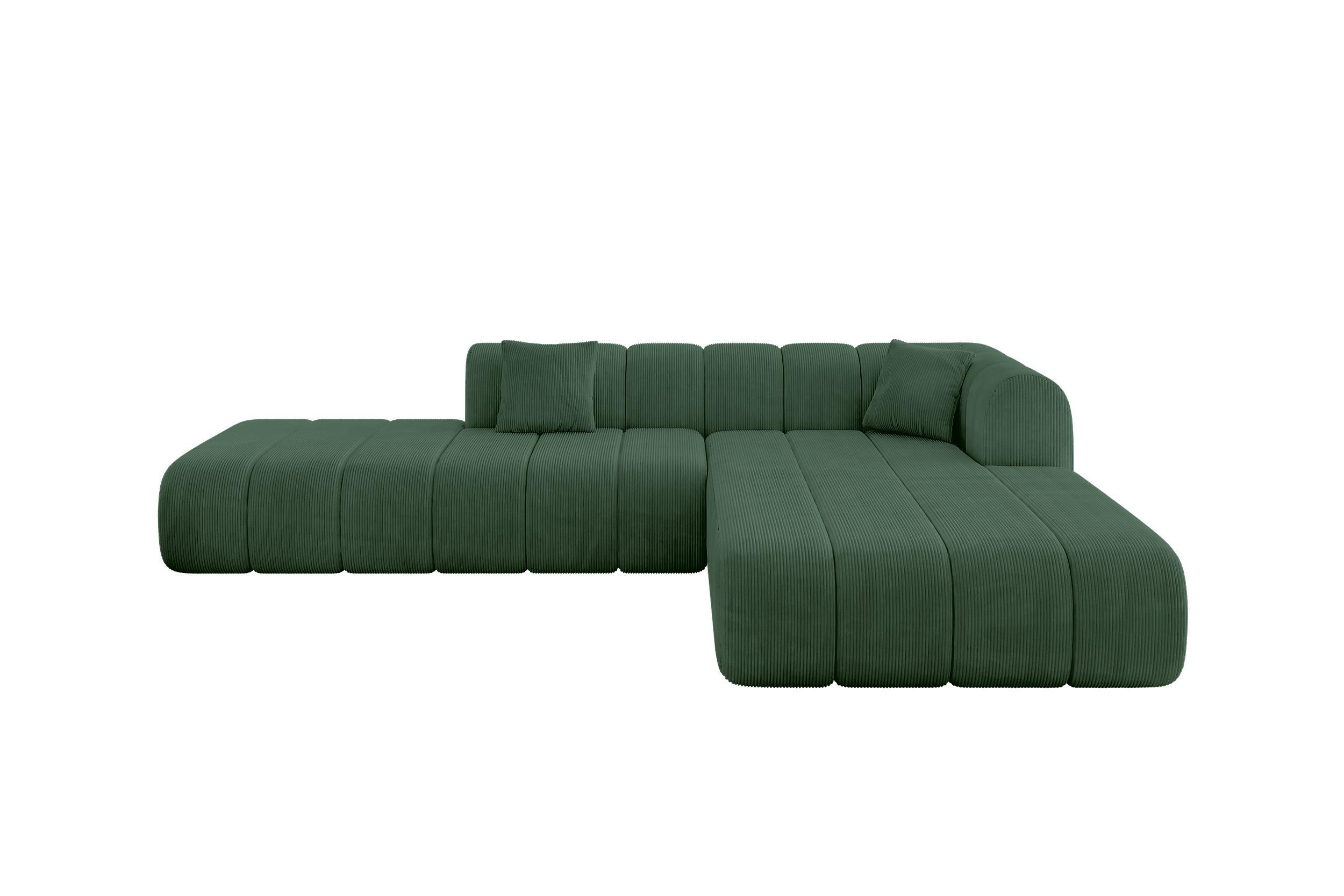 Altdecor Ecksofa Waldgrün 289x176 cm