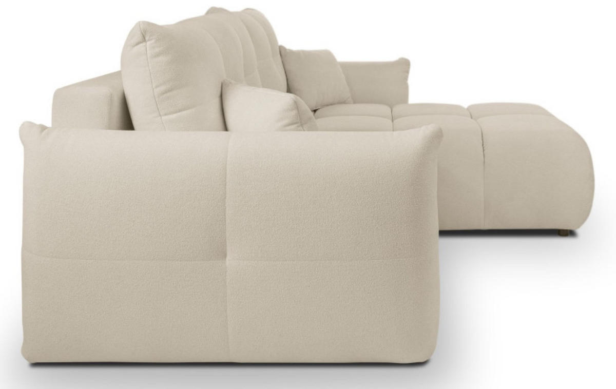 ECKSOFA Ecru BOSE Mit Schlaffunktion Rechts - Ecru, Textil (177/257cm) - Sepro Meble