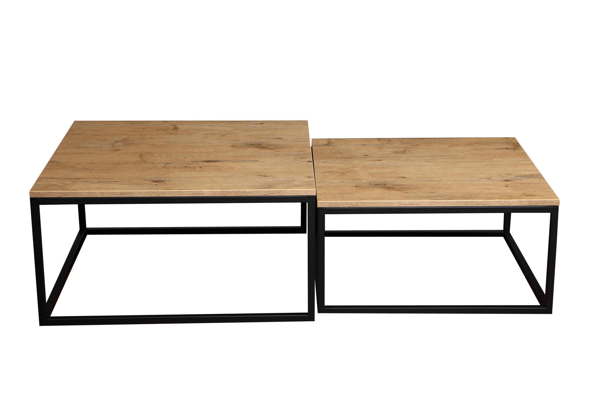 COUCHTISCH DUAL Orange 76x76x39 cm - Orange, Holzwerkstoff (76/76/39cm) - FURNLUX