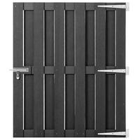 GARTENTOR Wpc 100/112 Cm Grau - Grau, Holzwerkstoff (100/112cm) - vidaXL