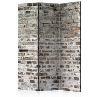 PARAVENT Akustik 3-tlg 135x172 cm Ziegelwand - Grau, Holz/Textil (135/172/3cm) - Muralo