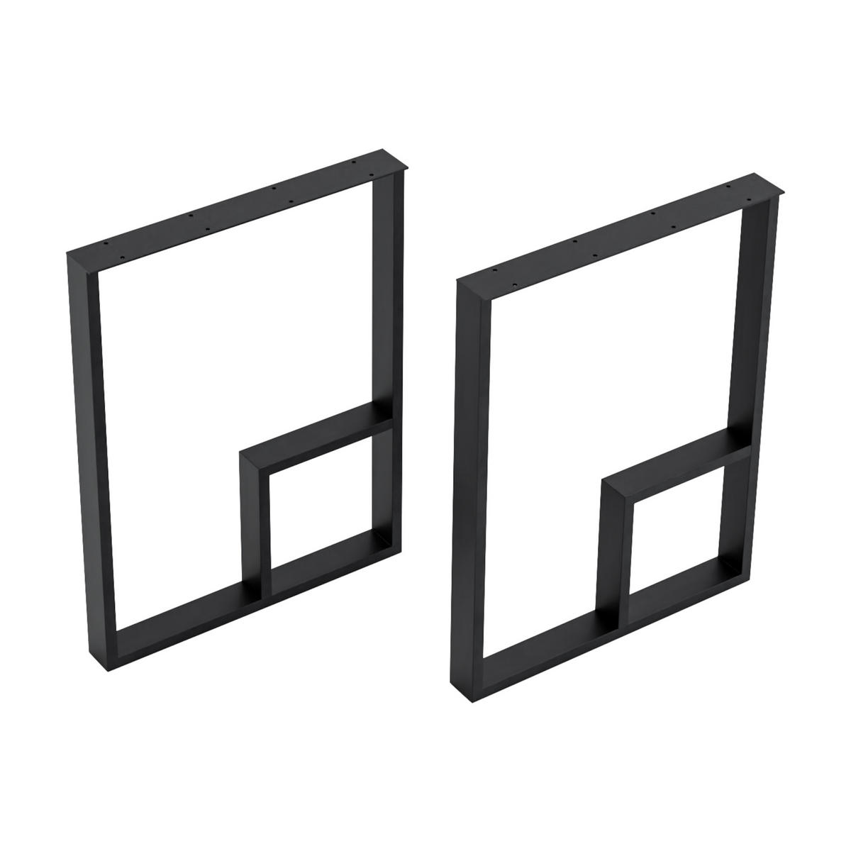 TISCHGESTELL-SET 2 TLG. Kauhava - Schwarz, Metall (55/72/7cm) - [en.casa]