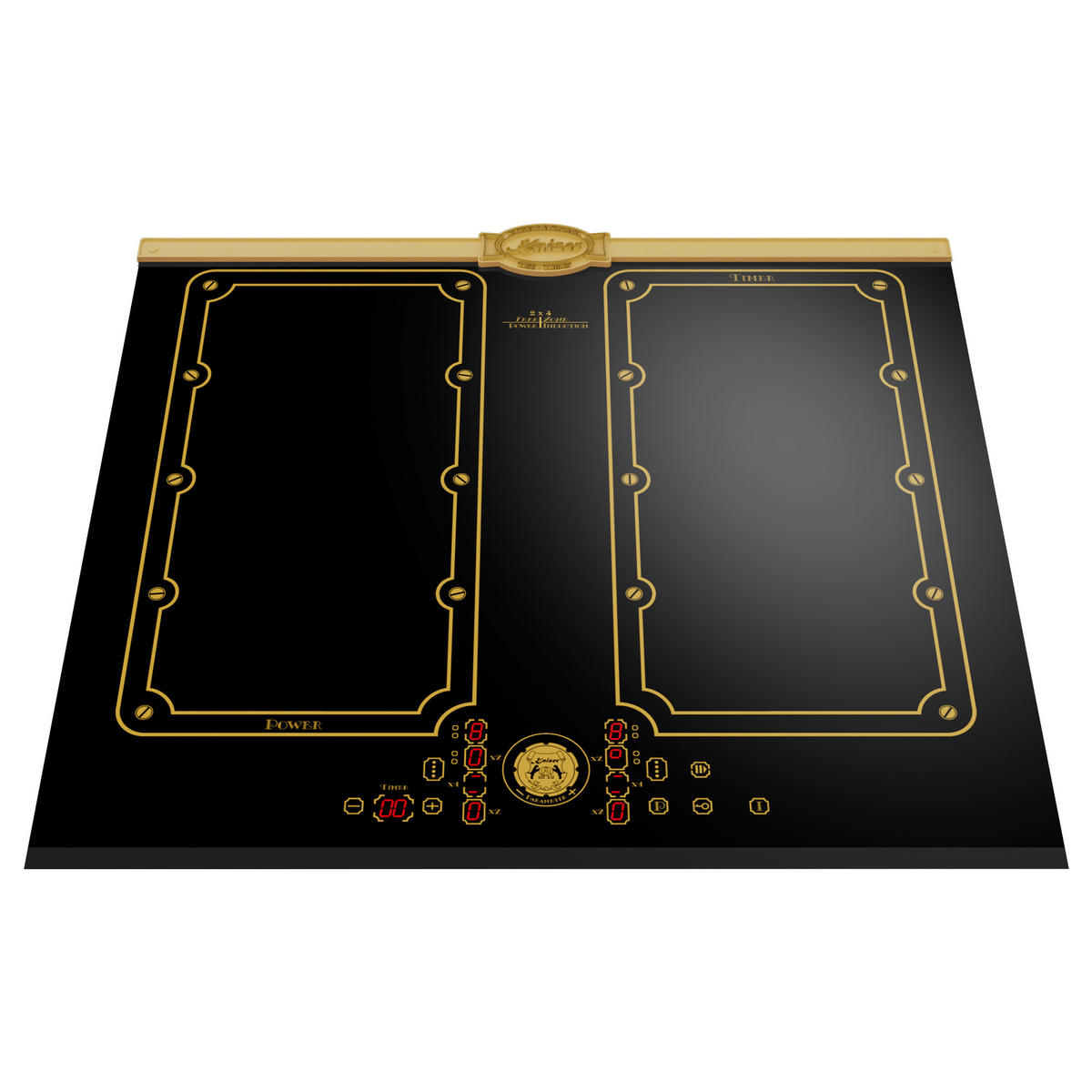 BACKOFEN-SET Elektro Einbaubackofen, 60 cm EH 6355 Em+ KCT 6192 Fi Em Induktionskochfeld 60 cm - Schwarz, Metall (59.4/59.4/57.5cm) - Kaiser Küchengeräte