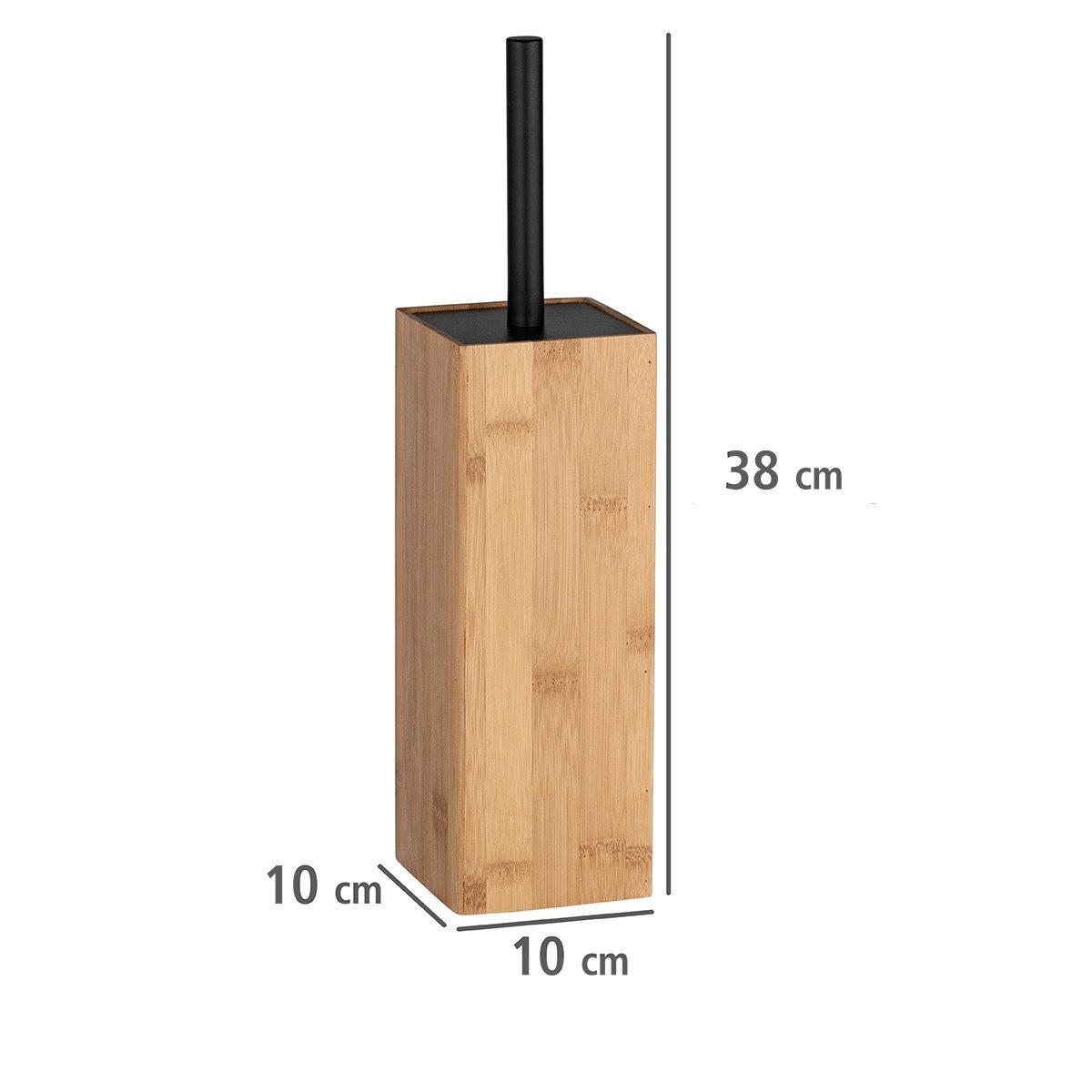 WC-BÜRSTE Bambus 10/10/38 cm - Braun, Naturmaterialien (10/38/10cm) - Wenko