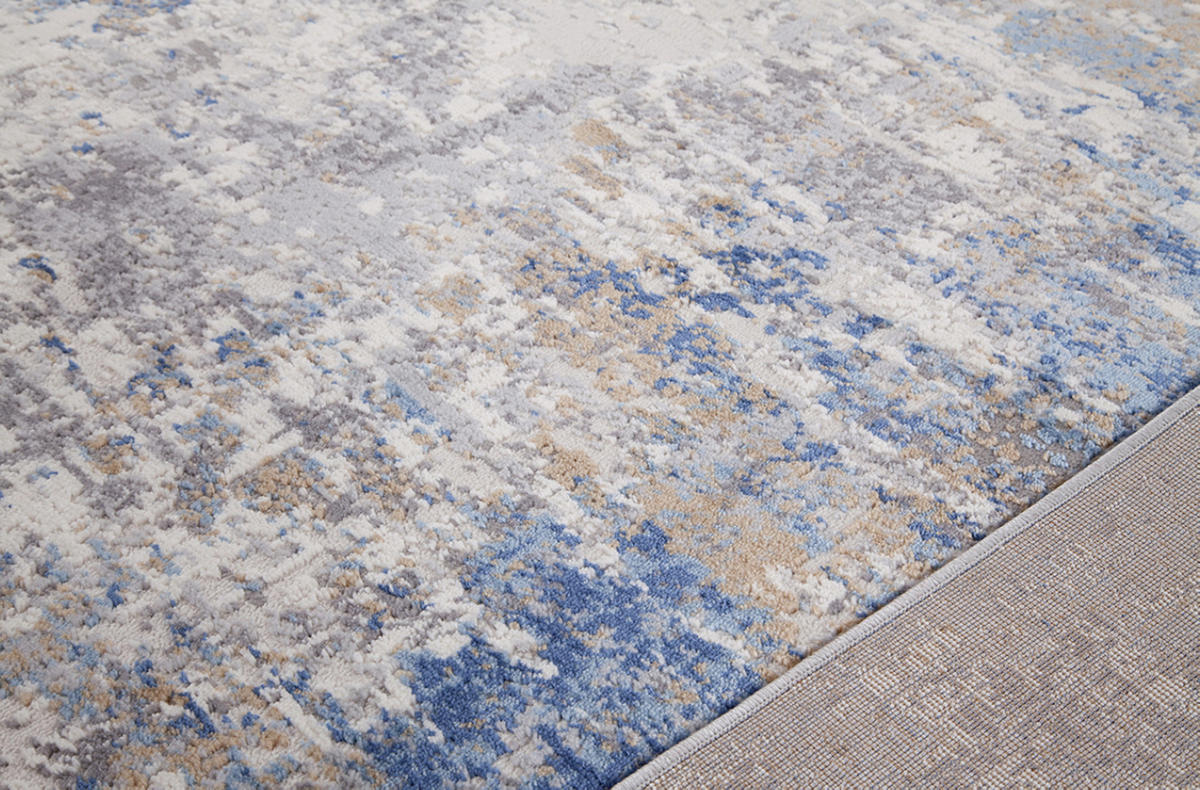 TEPPICH modern Flachgewebe GLIMSON Blau 160 x 230 cm - Blau, Textil (160/230cm) - Novatrend