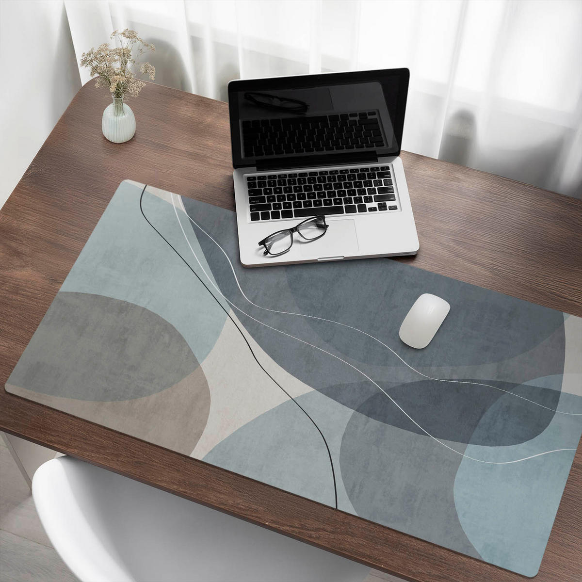 SCHREIBTISCHUNTERLAGE 120x60 cm Blau - Dunkelblau, Kunststoff (1.6/120/60cm) - Wallfluent