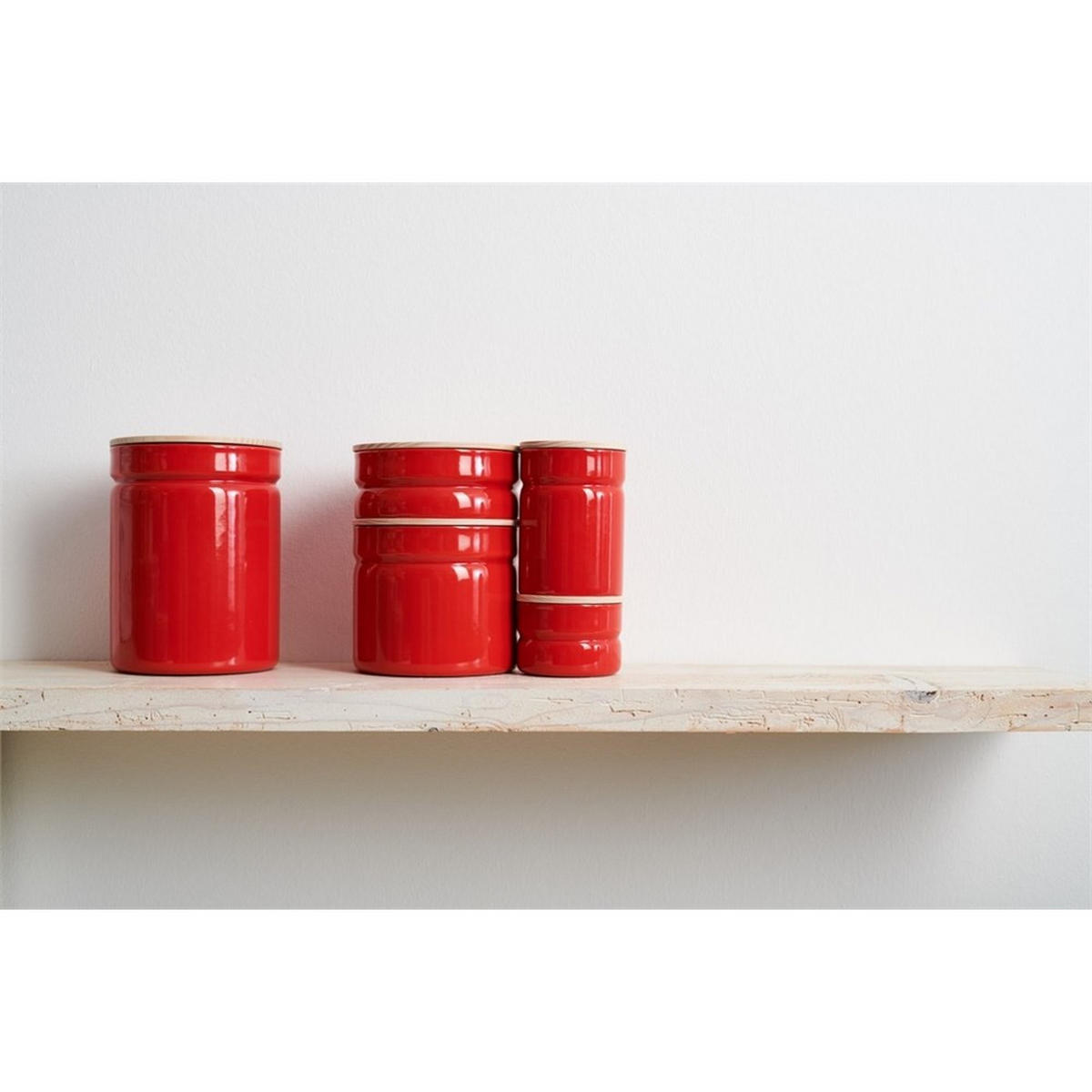 TEEBEHÄLTER Rot 8/8/12 cm R2172213 - Rot, Holz (8/12/8cm) - Riess