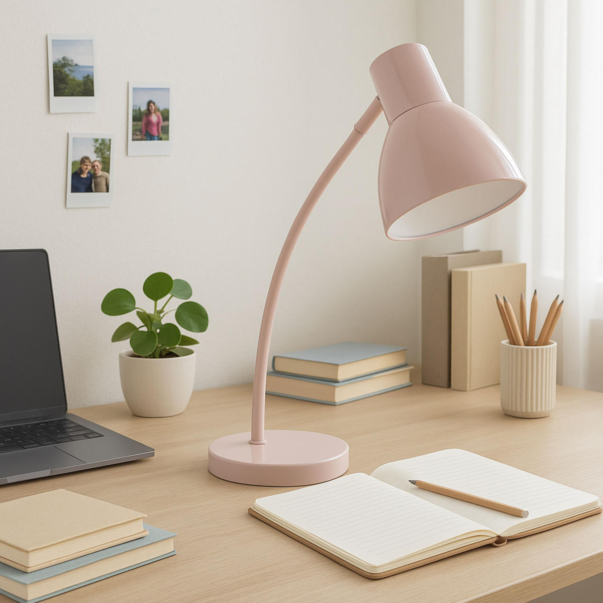 TISCHLEUCHTE Jerry Rosa 31/15/42,9 cm - Rosa, Metall (31/15/42.9cm) - Brilliant