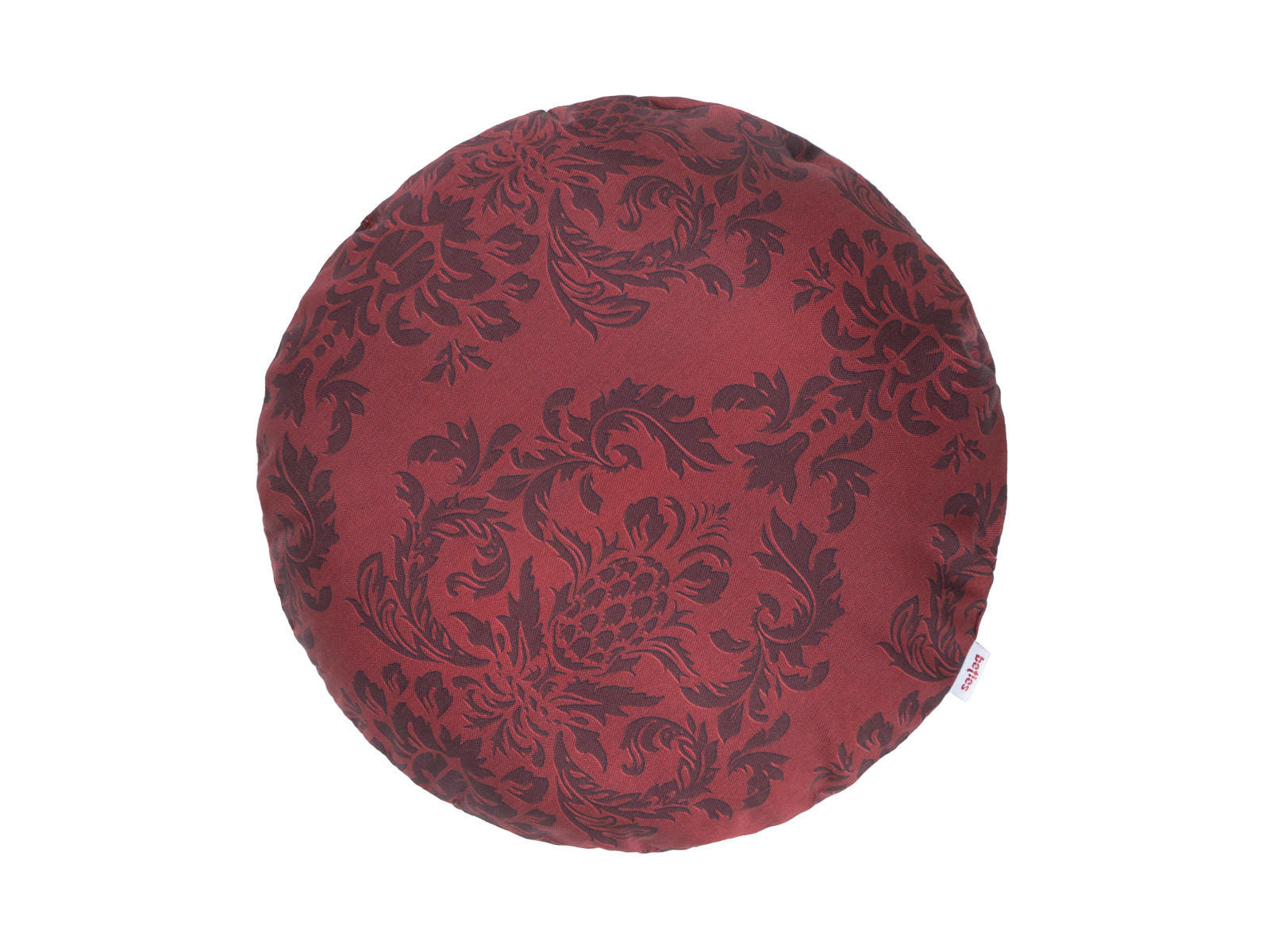 KISSENNHÜLLE Rund Epoche karmin-rot 40 cm Ø - Dunkelrot, Textil (40/40cm) - beties Heimtextil