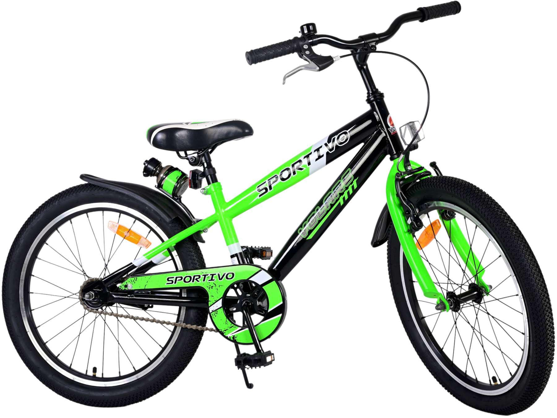 KINDERFAHRRAD Sportivo - Jungen - 20 Zoll - Rücktritt + Handbremse - Grün - Grün, Metall (60cm) - TPFSports