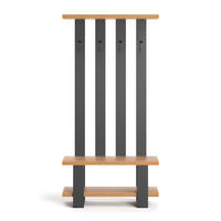 GARDEROBE Mount aus massivem Eichenholz 90 cm - Eichefarben/Naturfarben, Holz (90/180/35cm) - Danzz