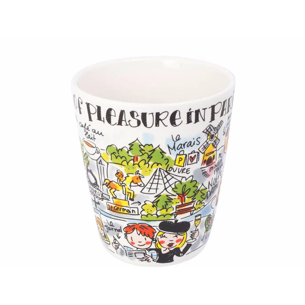 BECHER Paris in Bunt - 350 ml - Multicolor, Keramik (0.35L) - Blond Amsterdam