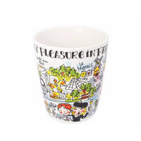 BECHER Paris in Bunt - 350 ml - Multicolor, Keramik (0.35L) - Blond Amsterdam