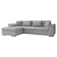 ECKSOFA Diana, Seite: Links - Silberfarben, Holz/Textil (280/160cm) - MIRJAN24