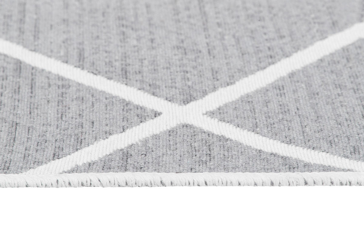 TEPPICH AZTECA Grau 80/150 cm - Grau, Naturmaterialien (80/150cm) - Tapiso