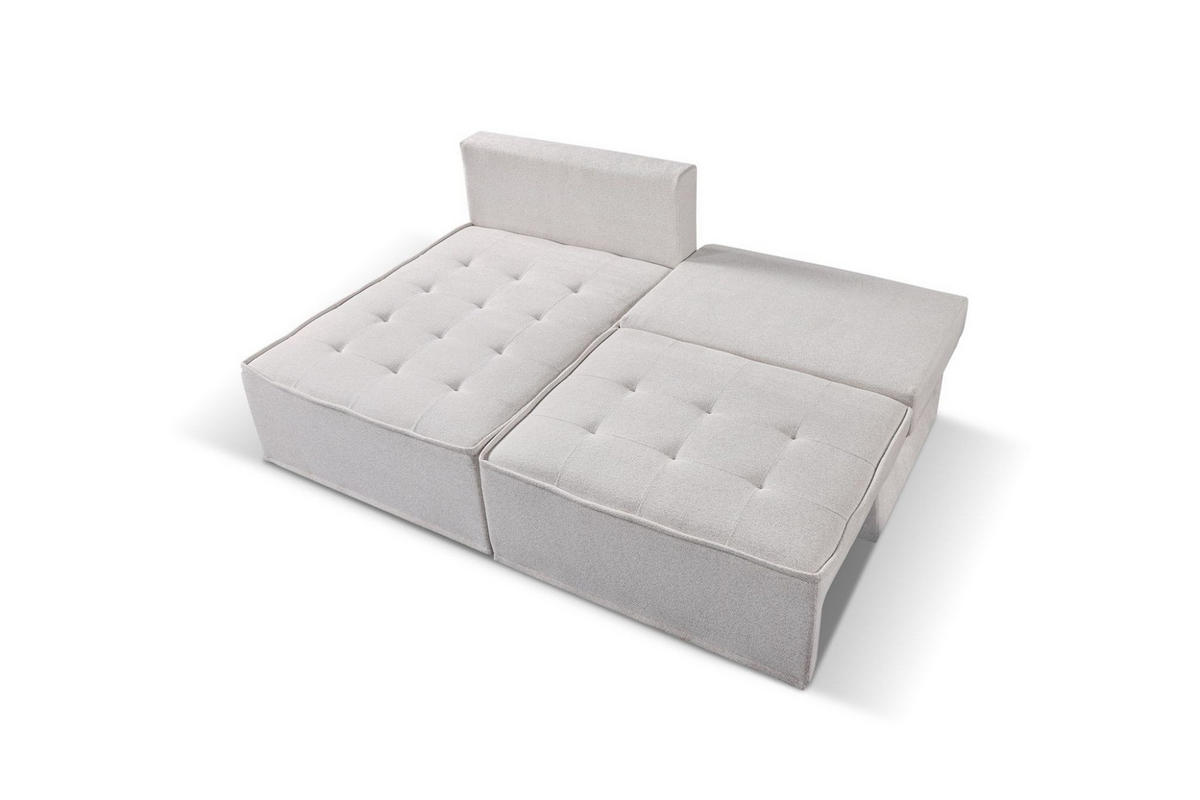 ECKSOFA Schlafsofa Amalia In Raven - Rotbraun, Holzwerkstoff/Textil (200/140cm) - Fun Möbel