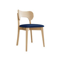 WOHNZIMMER STUHL KT64, Holzfarbe: Buche - Blau/Buchefarben, Holz/Textil (48/80/51cm) - MIRJAN24