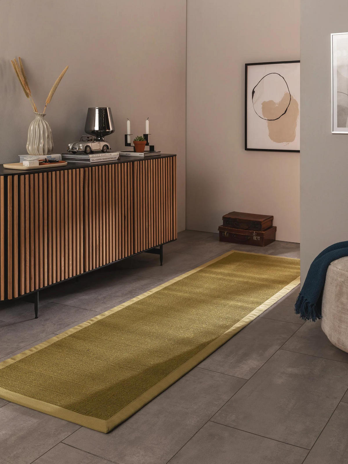 SISALTEPPICH Sana Grün 70x300 cm - Grün, Textil (70/300cm) - benuta Nest