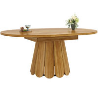 ESSTISCH ausziehbar 118-158 cm Vintage Holzoptik - Wildeiche, Holzwerkstoff (118/118/76cm) - Urban Meuble