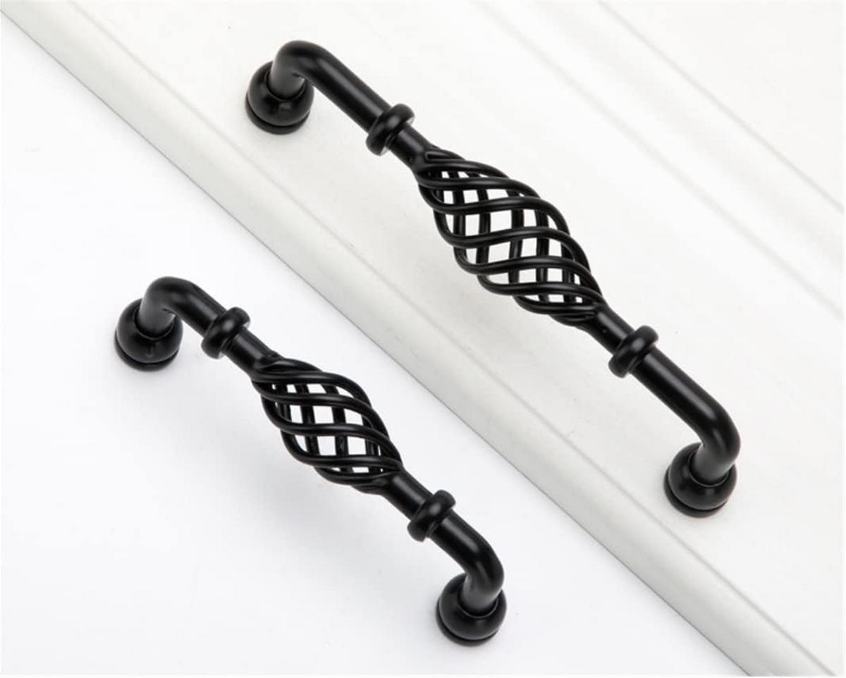 MÖBELGRIFF Schwarz 2er-Set 96 mm - Schwarz, Metall (0.2/3.5/1.1cm)
