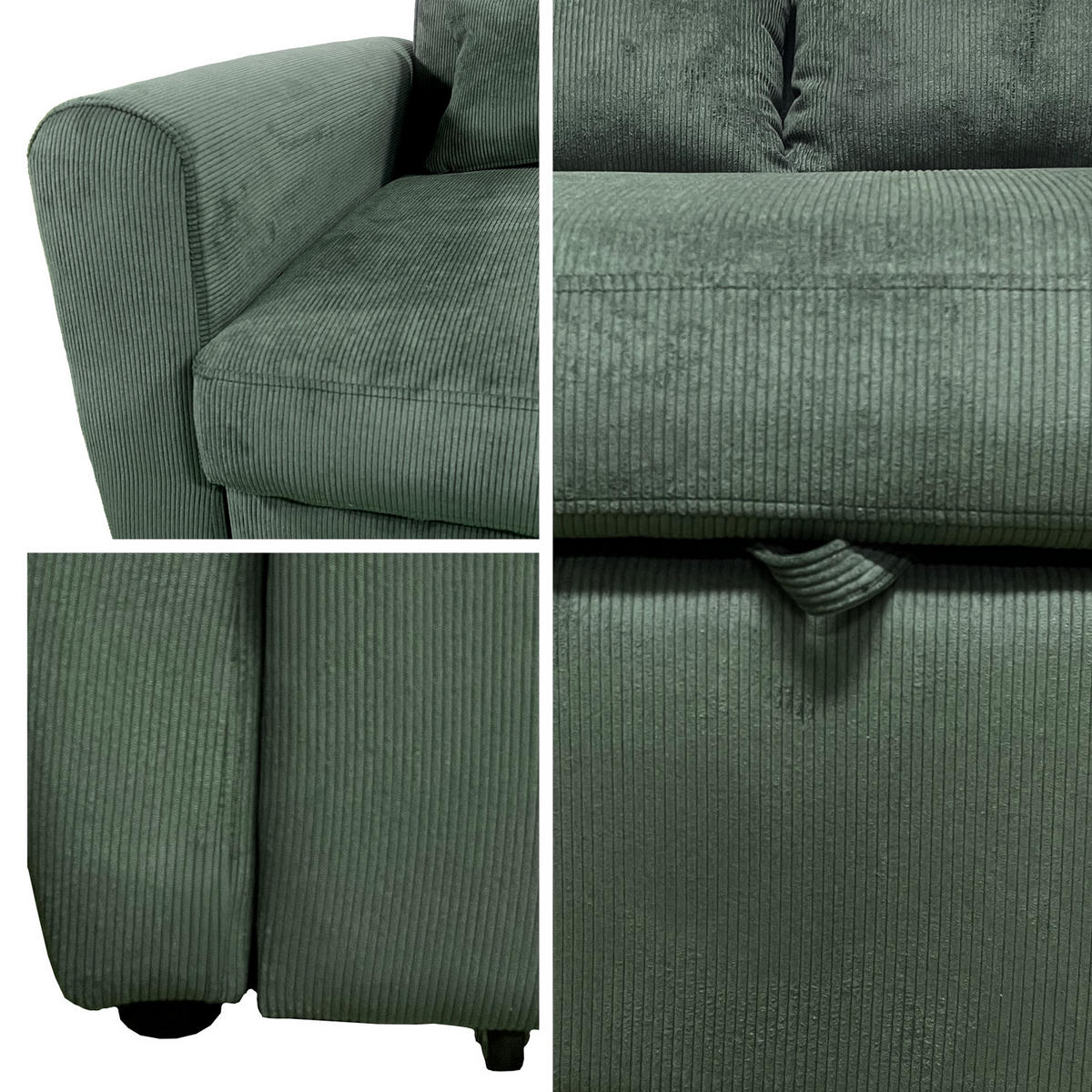 SOFA MATT GRÜN 2 PLÄTZE - Grün, Textil (93/85/169cm) - Happy Garden