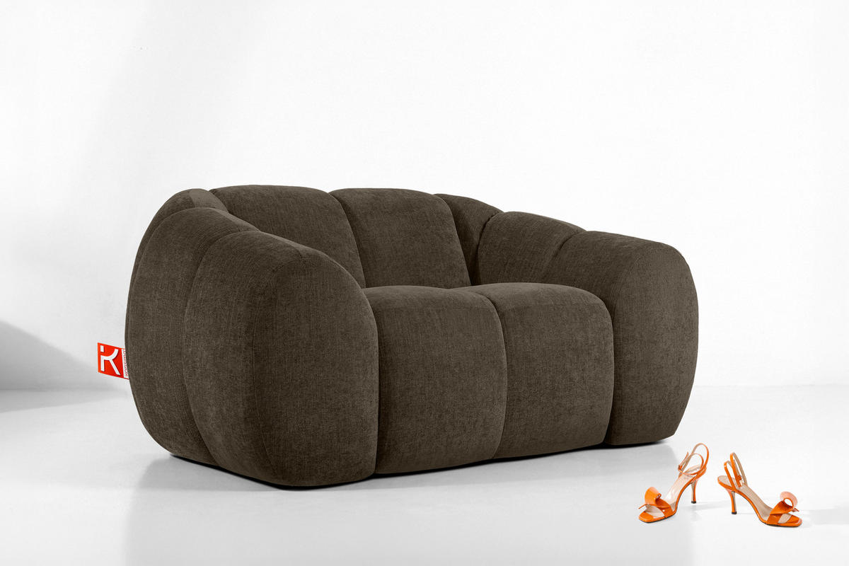 SESSEL FLAVA, Braun - Braun, Holz/Holzwerkstoff (160/76/100cm) - KONSIMO®