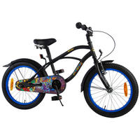 KINDERFAHRRAD Batman - Jungen - 18 Zoll - Rücktritt + Handbremse - Schwarz - Schwarz, Metall (65cm) - TPFSports