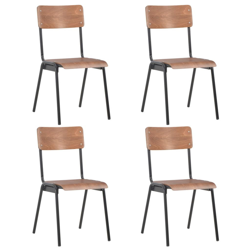 vidaXL Esszimmerstühle Braun 41.5x85.5x54 cm