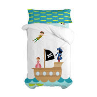 BETTBEZUG 2er-Set teiliges flying boy 135/140x200 cm (standardgrösse) mehrfarbig - Multicolor, Textil (140/200cm) - Happy Friday