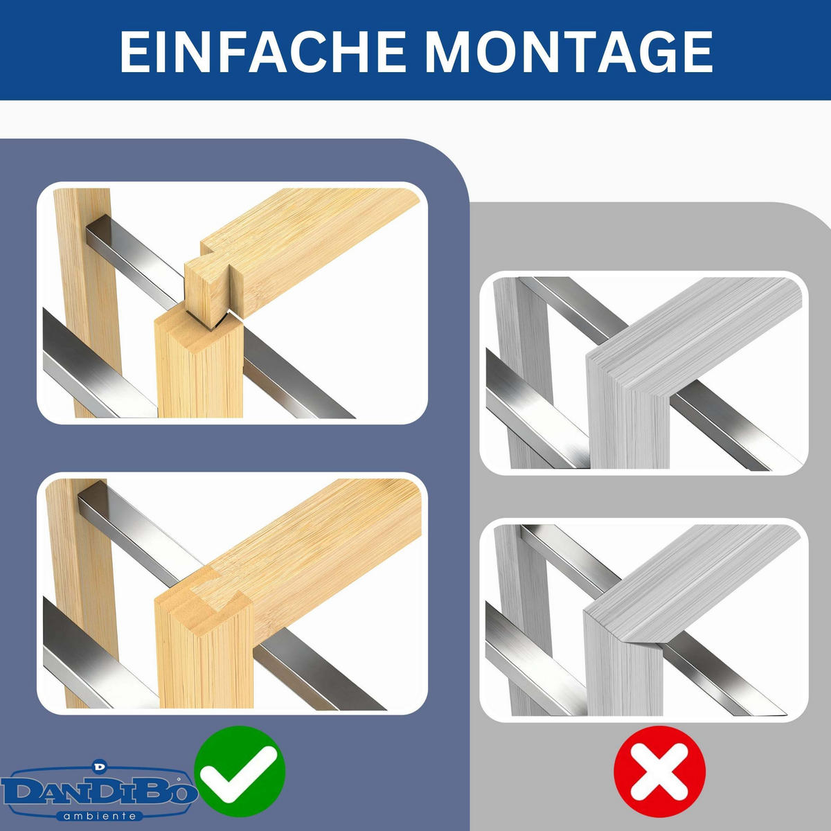 GETRÄNKEKISTENREGAL 2 Kisten Holz Bambus Edelstahloptik 96657 - Schwarz, Holz (56/71/32cm) - DanDiBo