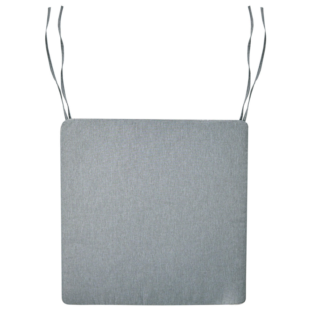 Gartenstuhlkissen 8er-Set Grau meliert 46/46 cm Sassari Premium - Grau, Textil (46/5/46cm) - Beliani