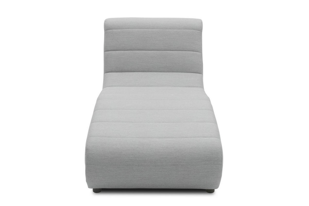 GARTENLOUNGE-LIEGE Boudicca 73x85x169 mit Outdoorbezug in silber - Silberfarben, Kunststoff (169/85/73cm) - 58aufmkessel