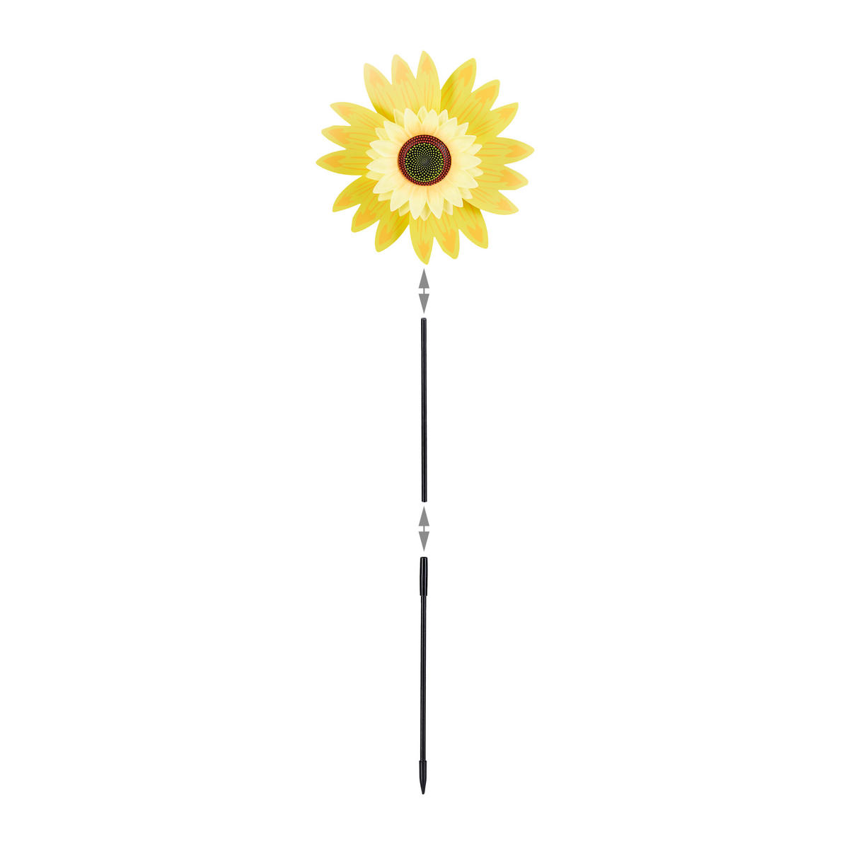 2XWINDRAD - Gelb, Kunststoff (29/76/8cm) - Relaxdays