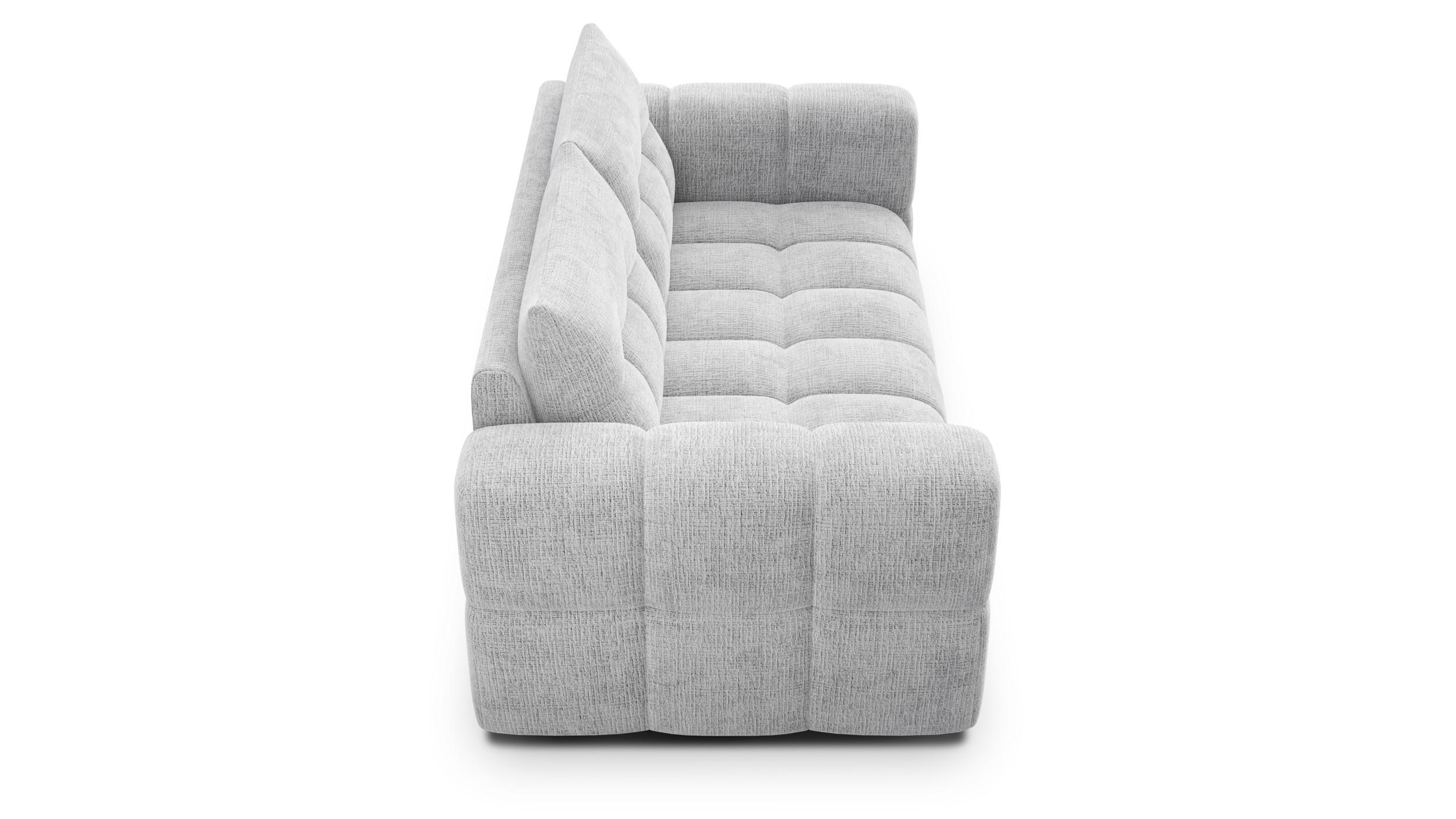 Thumbnail - Courtois Laville Sofa, Hellgrau, Textil, 3-Sitzer, 211x89x104 cm, Wohnzimmer, Sofas & Couches, Sofas, 2-Sitzer Sofas