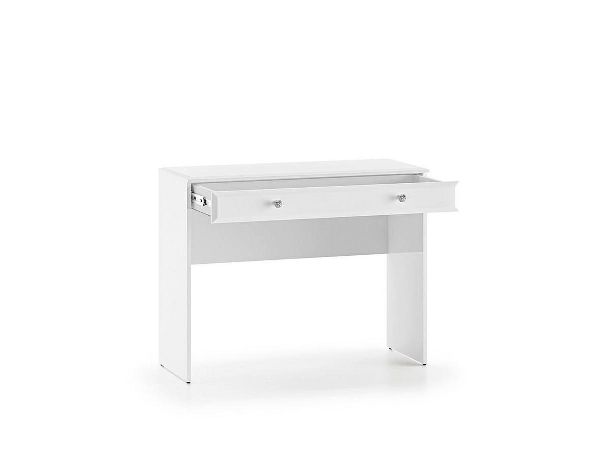 SCHMINKTISCH – 100 cm – Glamour – Weiß - Weiß, Holzwerkstoff (100/79/41cm) - hi-markt