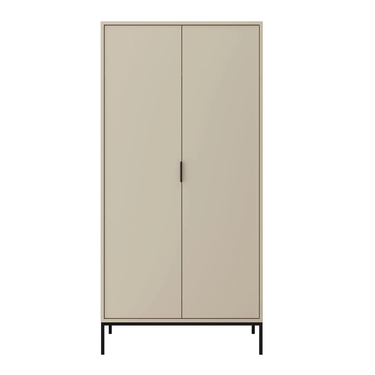 SCHRANK 2 Türen Seattle Kaschmir - Beige, Holzwerkstoff (100/205.4/55cm) - Petits-meubles