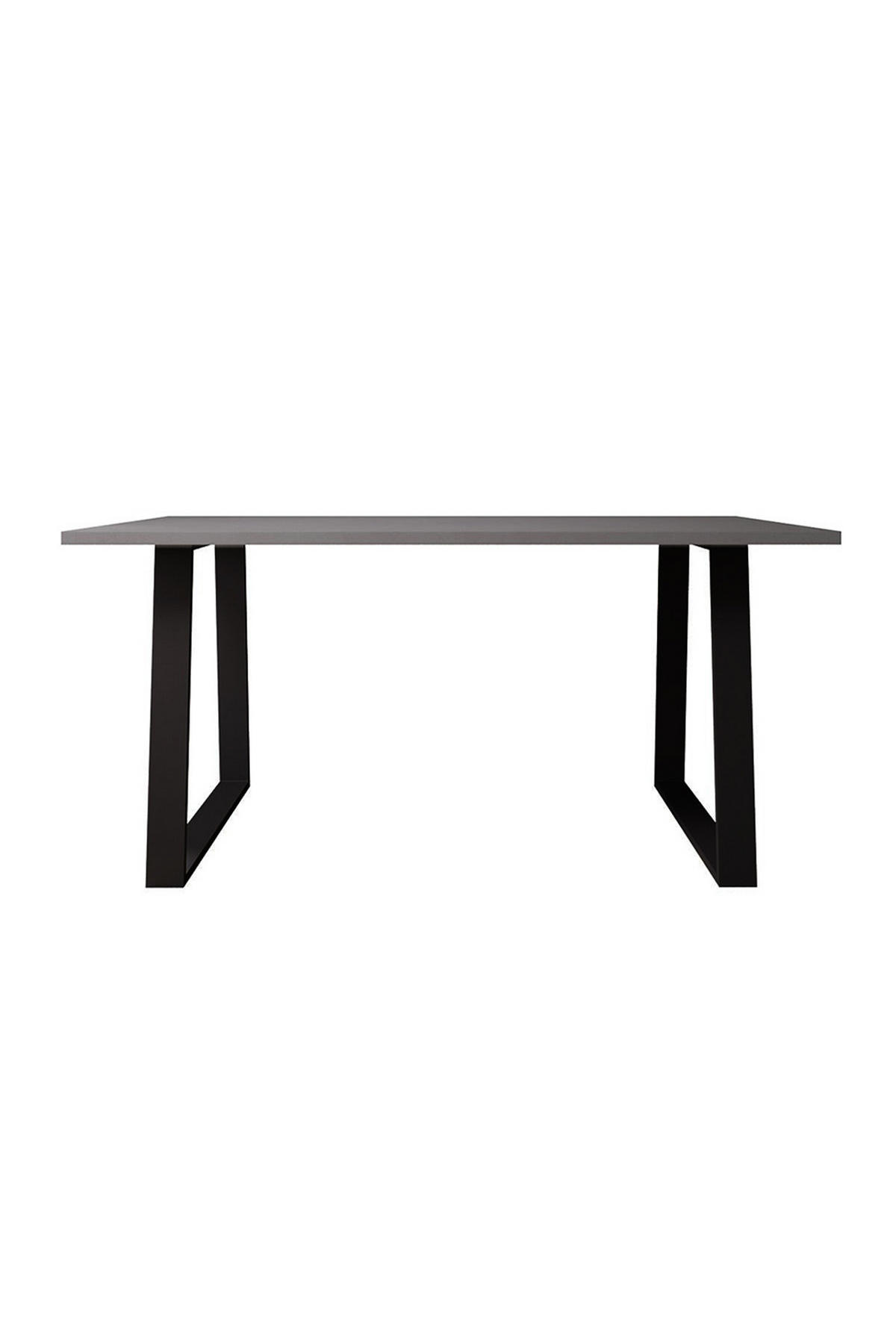 TISCHBEINE 2-tlg Set 40-cm hohe rechteckige aus Eisen in Schwarz Einfache Montage 35 x 7 x 40 cm - Schwarz, Metall (35/40/7cm) - Livingandhome
