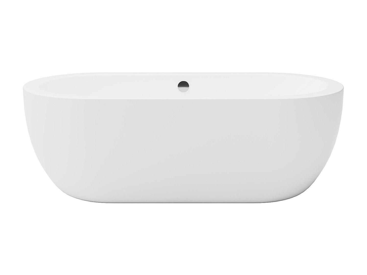 FREISTEHENDE Badewanne - 1 Person - acryl - weiß Neptuna - Weiß, Kunststoff (170/58/80cm) - Vente-Unique