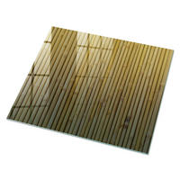 GLASPLATTE 80x60 cm – Bambusstruktur - Beige, Glas (0.4/80/60cm) - ArtPrintCave