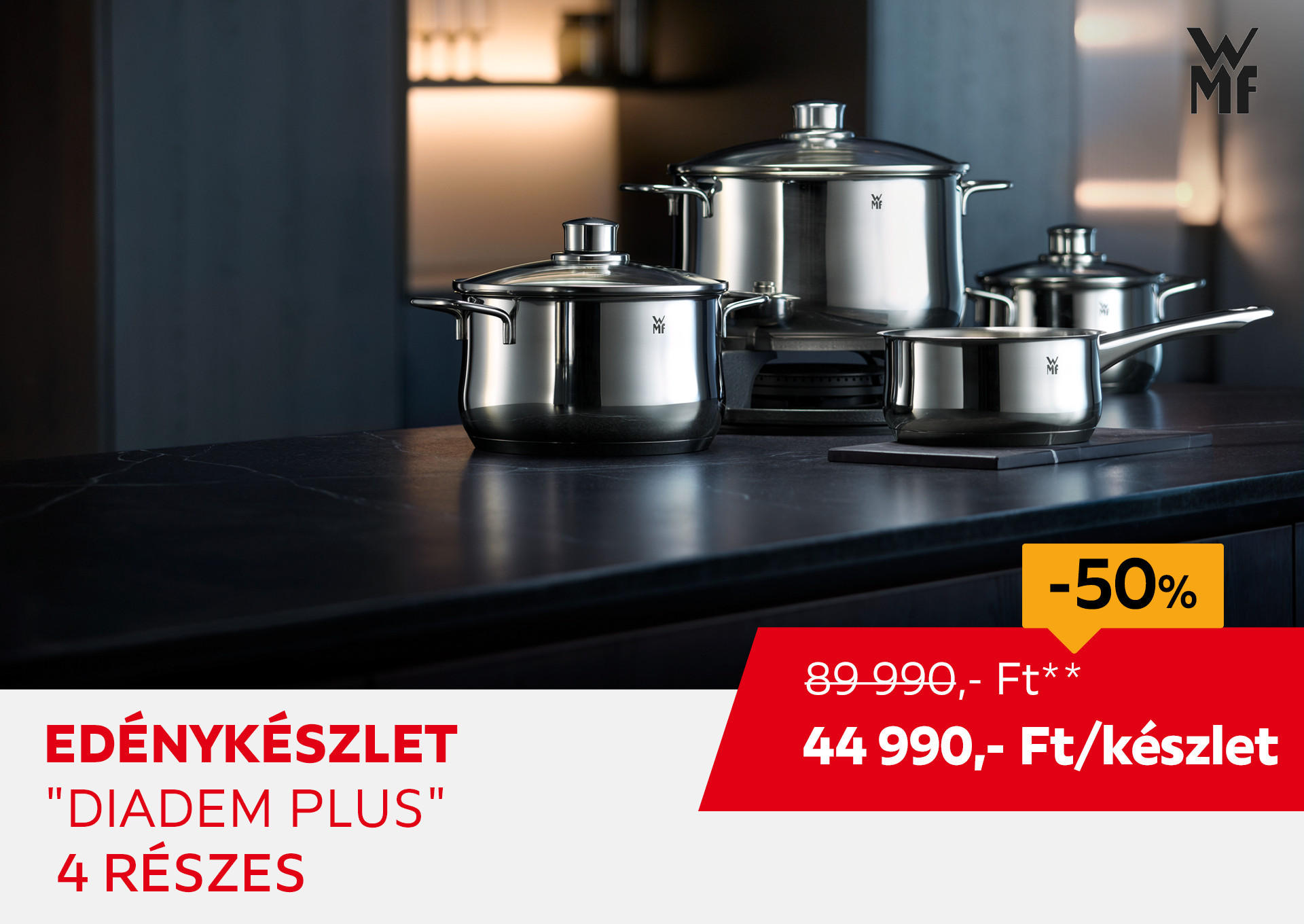 Edénykészlet "Diadem Plus", 4 részes Kiemelt termék 89990 Ft.- helyett 44990 Ft.-