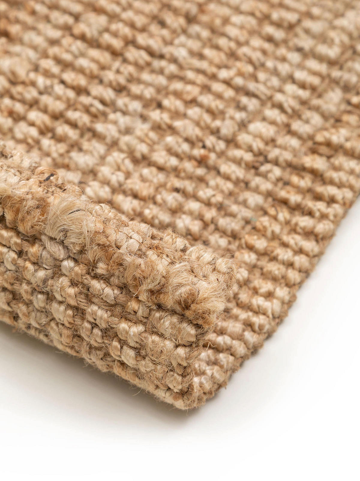 JUTETEPPICH Svea Natur 150x150 cm - Naturfarben, Textil (150/150cm) - benuta Pure