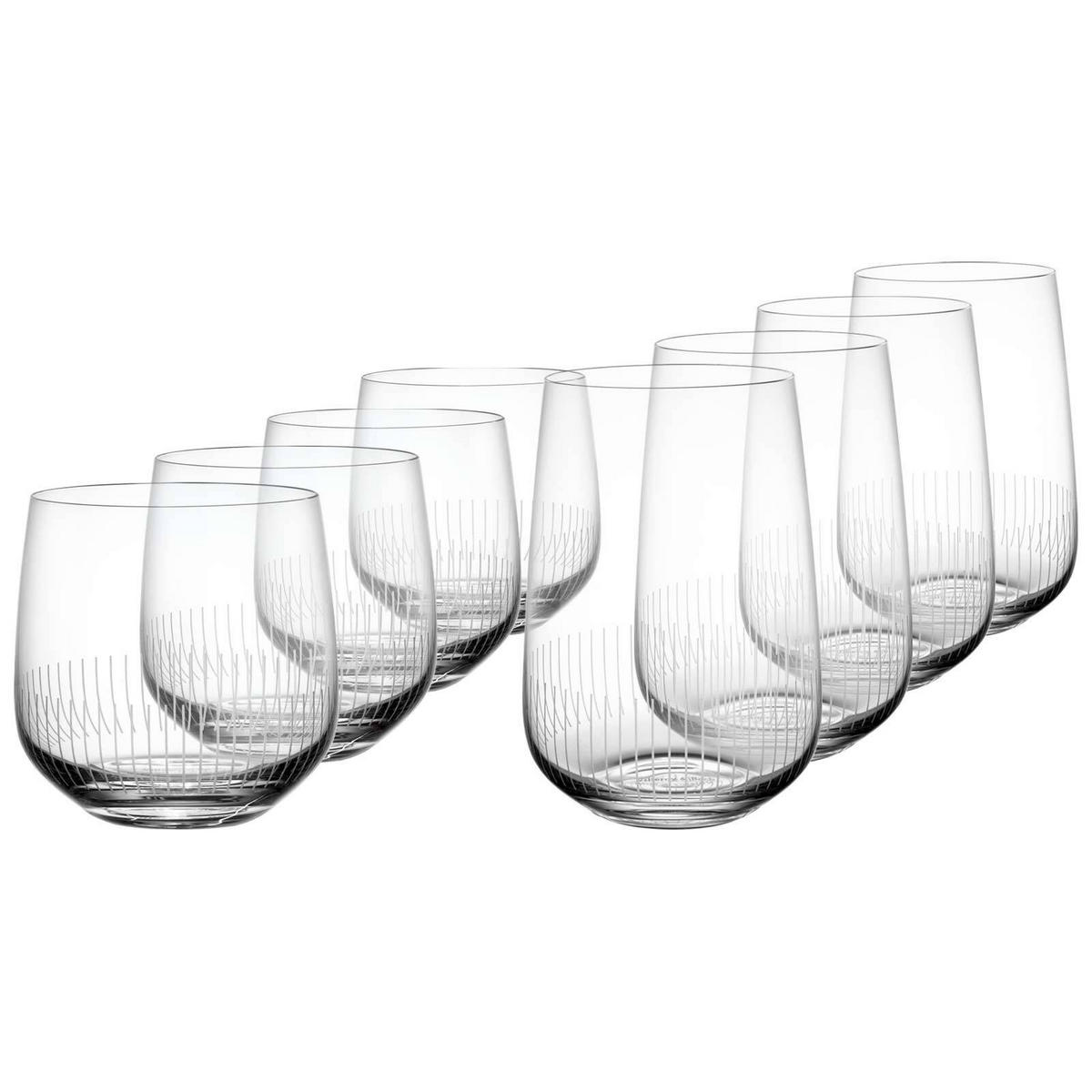 LONGDRINK- UND WASSERGLÄSER Afina transparent 200 & 300 ml 8er Set - Transparent, Glas (0.001L) - Villeroy & Boch
