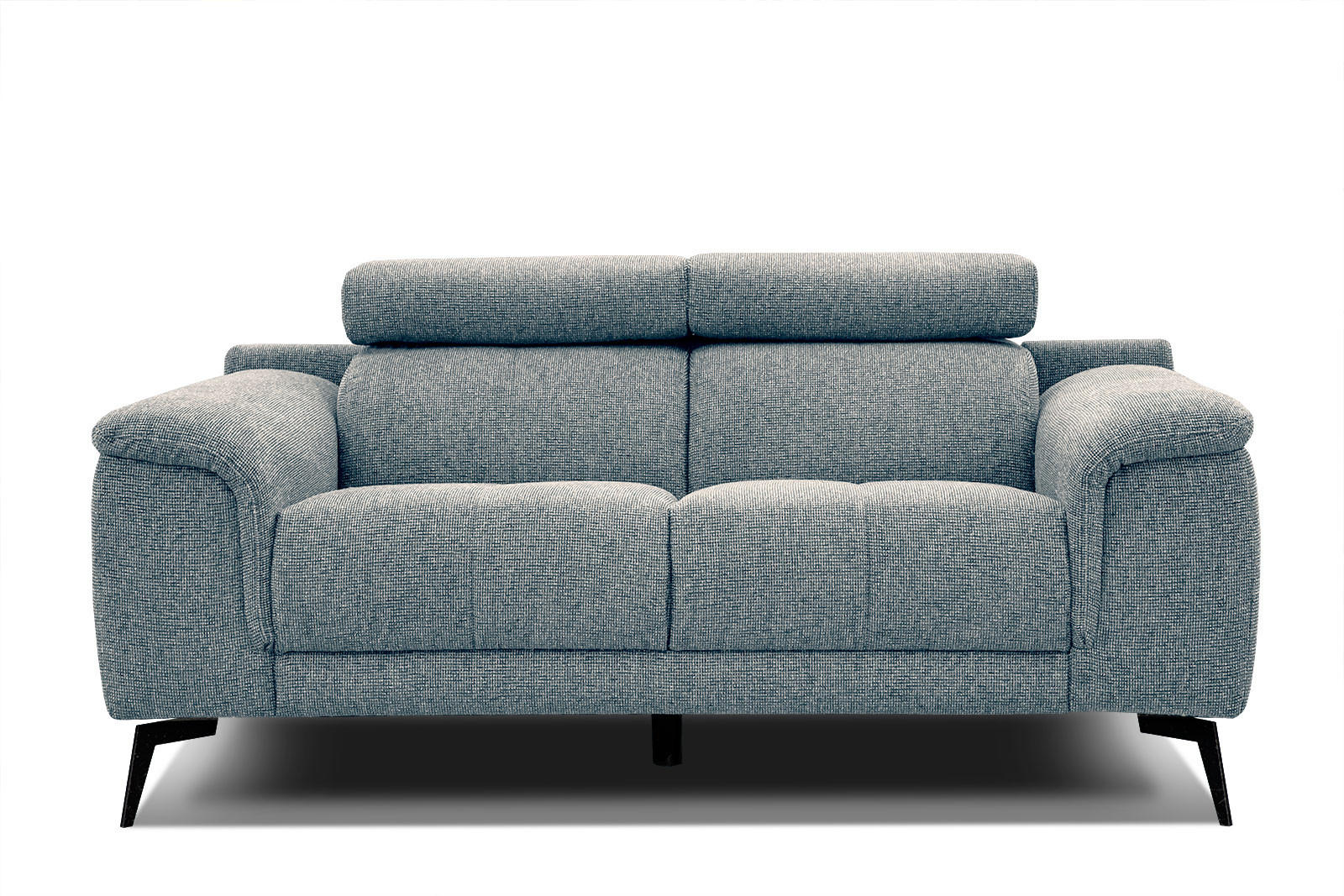 SOFA FIERO 2-Sitzer, mintgrün - Schwarz/Mintgrün, Holzwerkstoff/Textil (170/82/103cm) - Courtois Laville