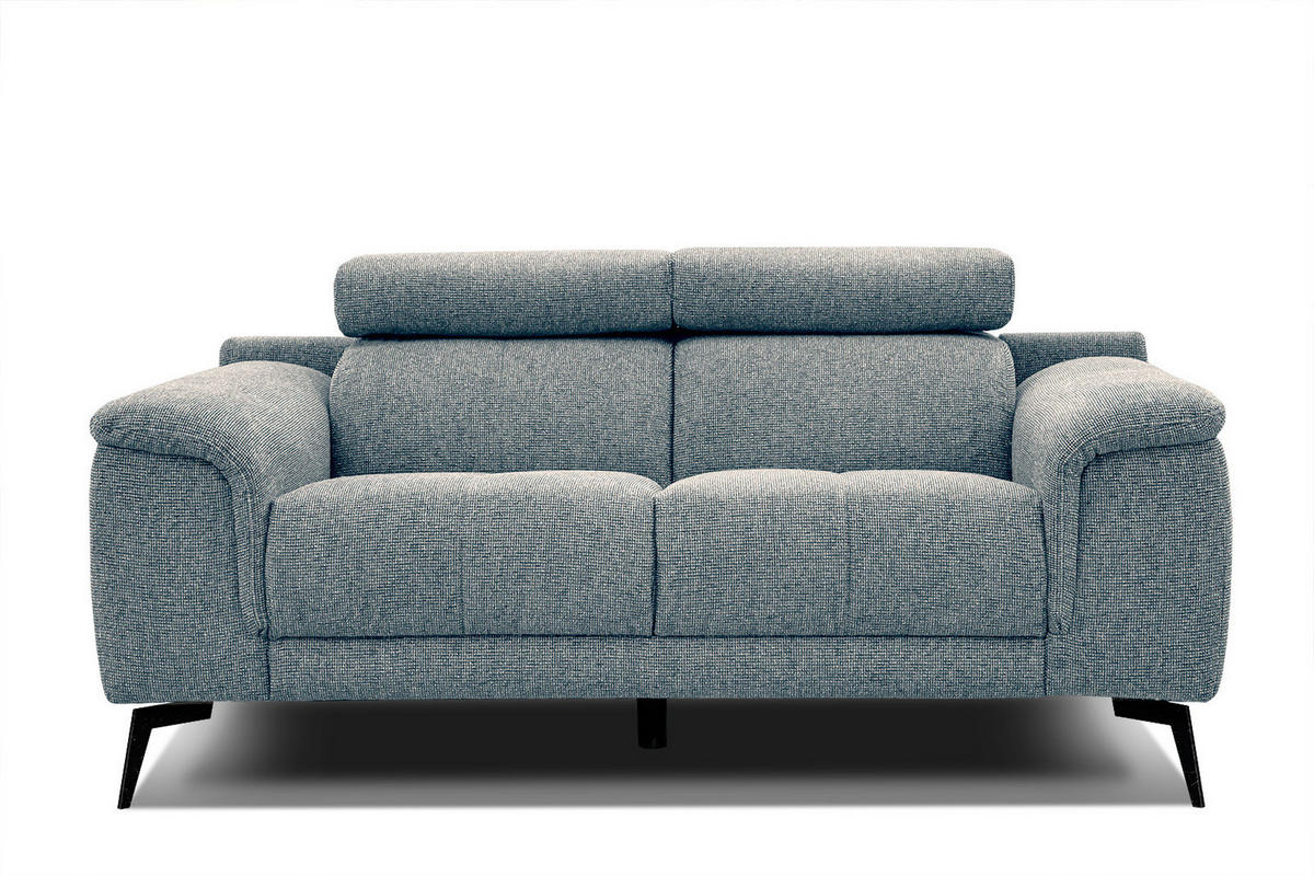 SOFA FIERO 2-Sitzer, mintgrün - Schwarz/Mintgrün, Holzwerkstoff/Textil (170/82/103cm) - Courtois Laville