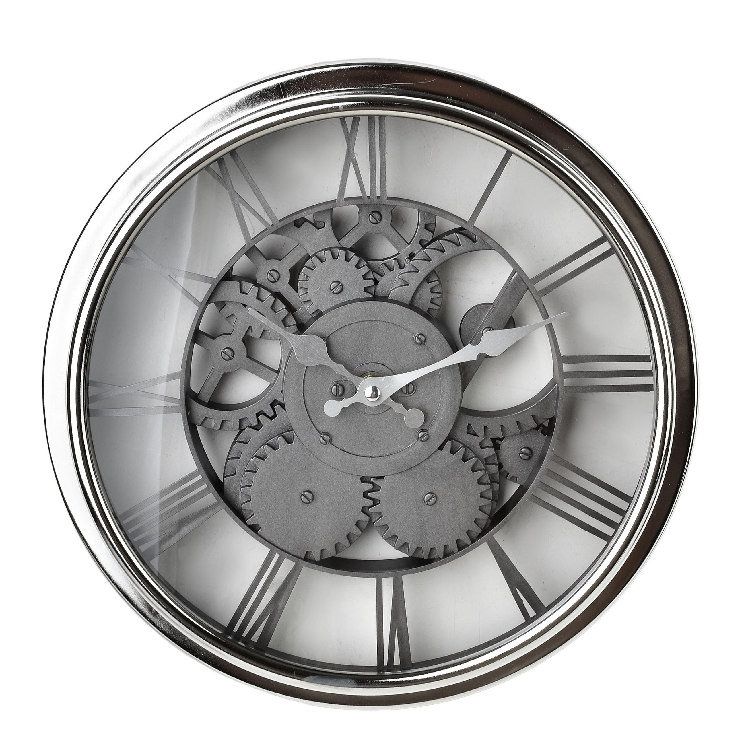 WANDUHR Ramsey Silber 30,5x30x5 cm Kunststoff - Silberfarben, Kunststoff (5/30/30.5cm) - Mondex