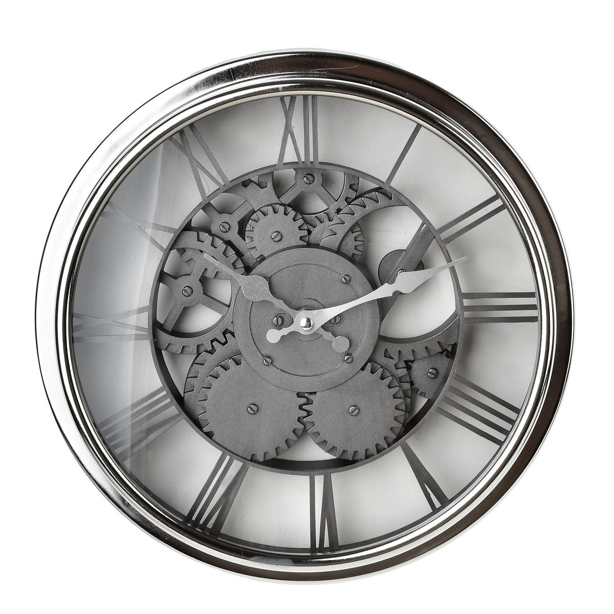 WANDUHR Ramsey Silber 30,5x30x5 cm Kunststoff - Silberfarben, Kunststoff (5/30/30.5cm) - Mondex