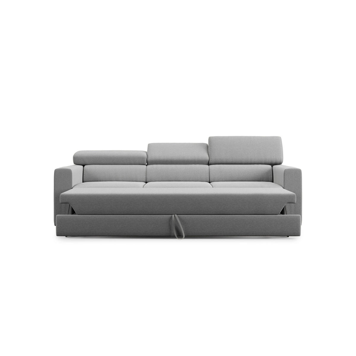 LINEARSOFA Dylan - Grau, Textil (240/74/100cm) - Divani.store