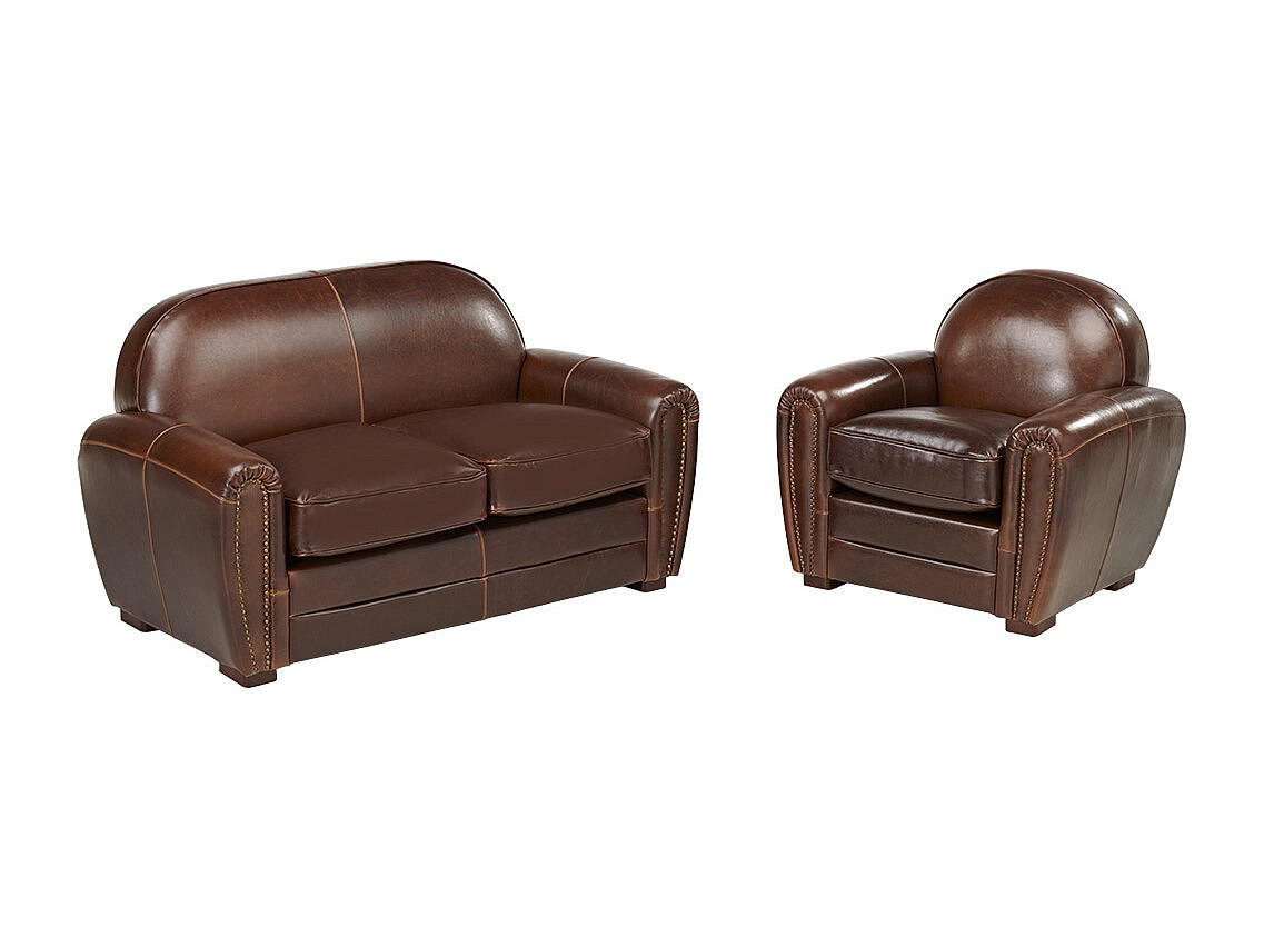 Vente-Unique Couchgarnitur Braun 150x85x84 cm