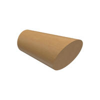 ENDSTÜCKE FÜR GARDINENSTANGEN 20 mm Ø, Bero Buche, Packung 2 Stück - Buchefarben, Holz (6.8/4/4cm) - INTERDECO